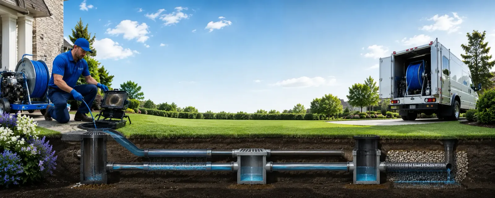 Outdoor drain cleaning information for Buckfield, ME
